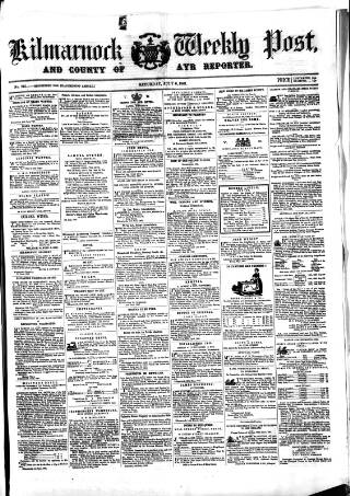 cover page of Kilmarnock Weekly Post and County of Ayr Reporter published on July 6, 1861
