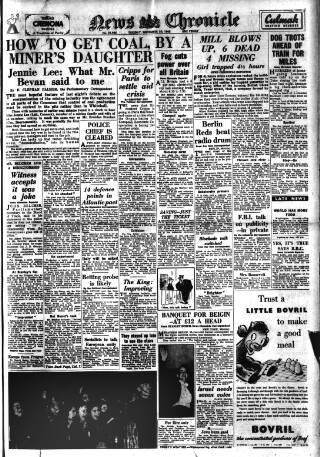 cover page of Daily News (London) published on November 30, 1948