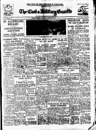 cover page of Civil & Military Gazette (Lahore) published on July 6, 1961
