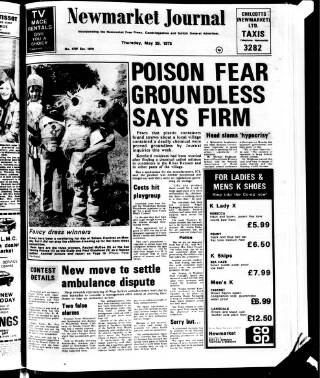 cover page of Newmarket Journal published on May 29, 1975