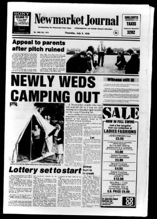 cover page of Newmarket Journal published on July 6, 1978