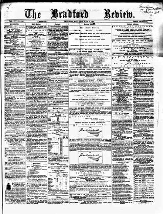 cover page of Bradford Review published on July 6, 1867