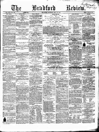 cover page of Bradford Review published on May 29, 1869