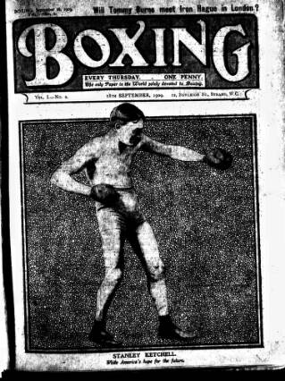 cover page of Boxing published on September 18, 1909