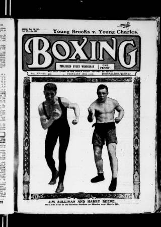 cover page of Boxing published on February 28, 1917