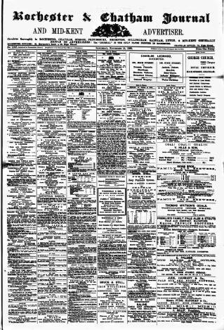 cover page of Rochester, Chatham & Gillingham Journal published on November 15, 1890