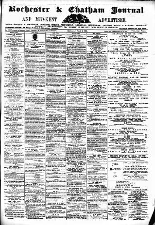 cover page of Rochester, Chatham & Gillingham Journal published on July 6, 1895