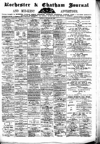 cover page of Rochester, Chatham & Gillingham Journal published on November 30, 1895