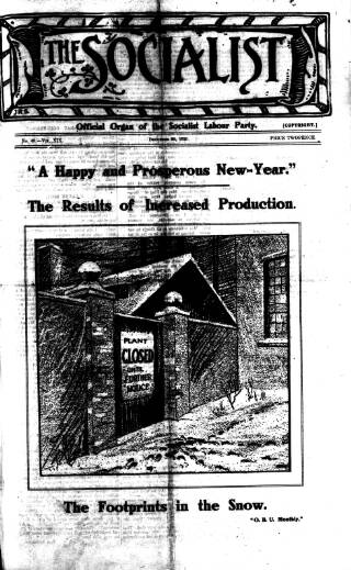 cover page of Socialist (Edinburgh) published on December 30, 1920