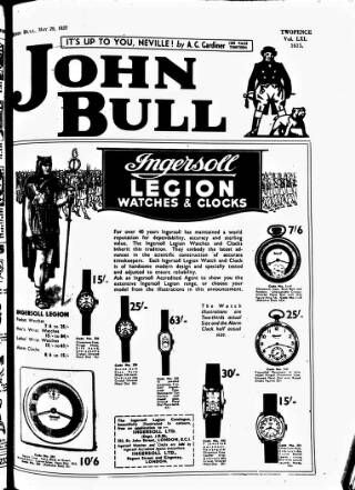 cover page of John Bull published on May 29, 1937