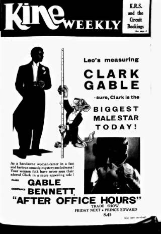 cover page of Kinematograph Weekly published on February 28, 1935