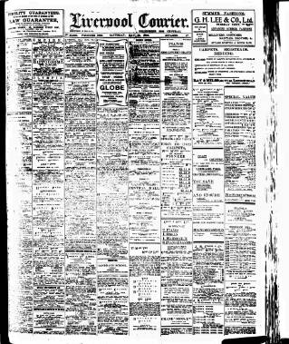 cover page of Liverpool Courier and Commercial Advertiser published on May 29, 1909