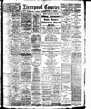 cover page of Liverpool Courier and Commercial Advertiser published on November 15, 1909