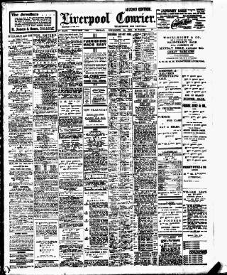 cover page of Liverpool Courier and Commercial Advertiser published on December 30, 1910