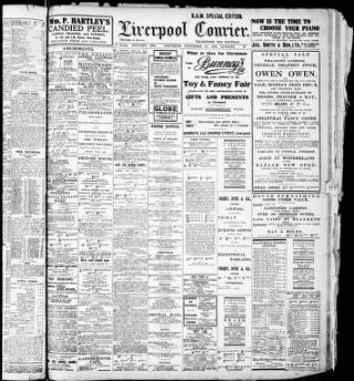 cover page of Liverpool Courier and Commercial Advertiser published on November 30, 1912