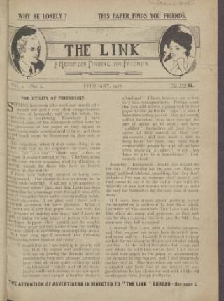 cover page of Link published on February 1, 1918