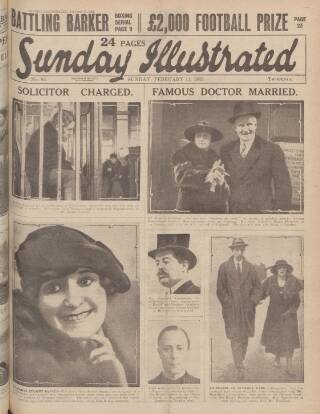 cover page of Sunday Illustrated published on February 11, 1923