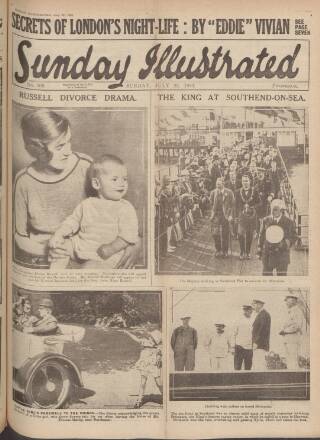 cover page of Sunday Illustrated published on July 22, 1923