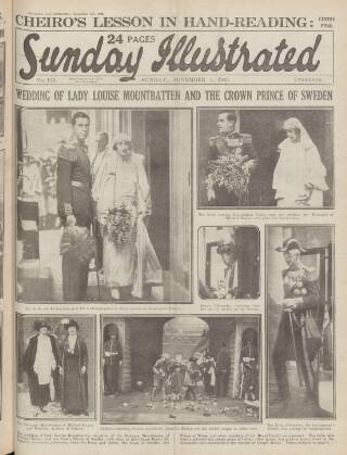 cover page of Sunday Illustrated published on November 4, 1923