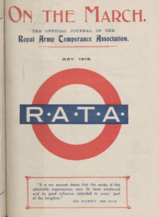cover page of On the March published on May 1, 1919