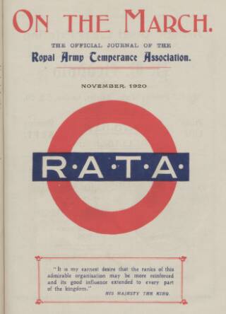 cover page of On the March published on November 1, 1920