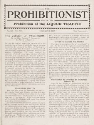 cover page of Prohibitionist published on December 1, 1917