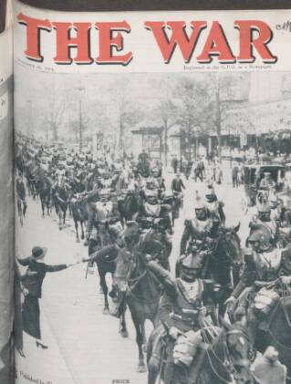 cover page of The War published on September 26, 1914