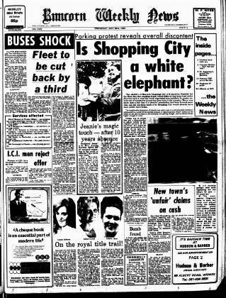 cover page of Runcorn Weekly News published on May 29, 1975