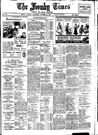 cover page of Formby Times published on November 30, 1935