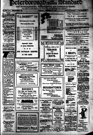 cover page of Peterborough Standard published on November 15, 1919