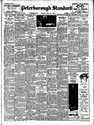 cover page of Peterborough Standard published on May 29, 1942