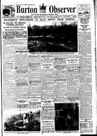 cover page of Burton Observer and Chronicle published on November 30, 1944