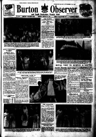 cover page of Burton Observer and Chronicle published on February 28, 1957