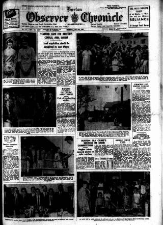 cover page of Burton Observer and Chronicle published on July 6, 1967