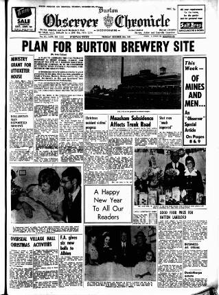cover page of Burton Observer and Chronicle published on December 30, 1971