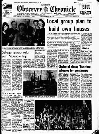 cover page of Burton Observer and Chronicle published on February 28, 1974