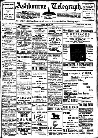cover page of Ashbourne Telegraph published on May 29, 1914