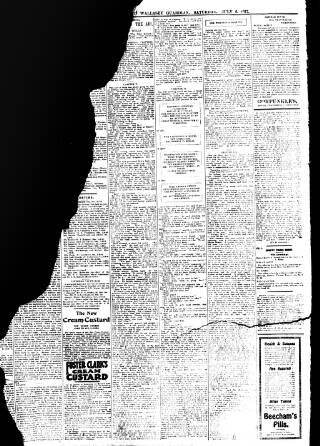cover page of Birkenhead & Cheshire Advertiser published on July 6, 1912