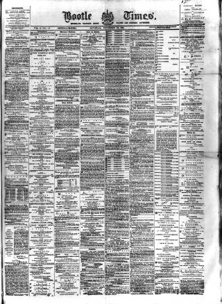 cover page of Bootle Times published on November 15, 1884