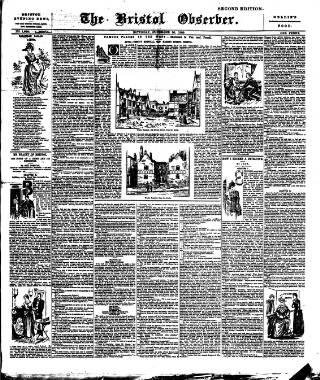 cover page of Bristol Observer published on November 30, 1889