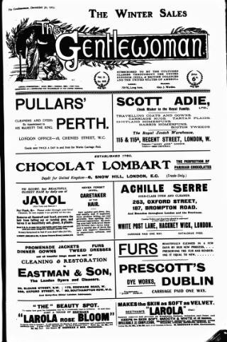 cover page of Gentlewoman published on December 30, 1905