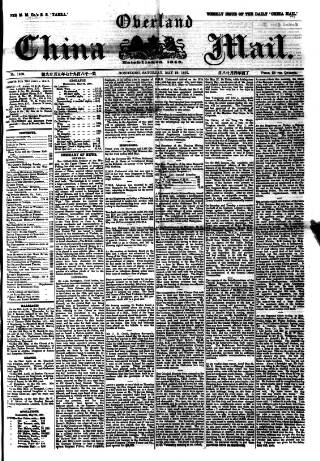 cover page of Overland China Mail published on May 29, 1897