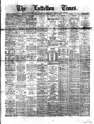 cover page of Lyttelton Times published on July 6, 1911