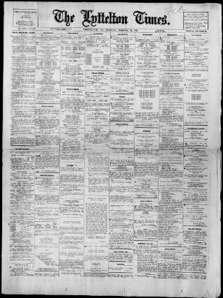 cover page of Lyttelton Times published on February 28, 1929