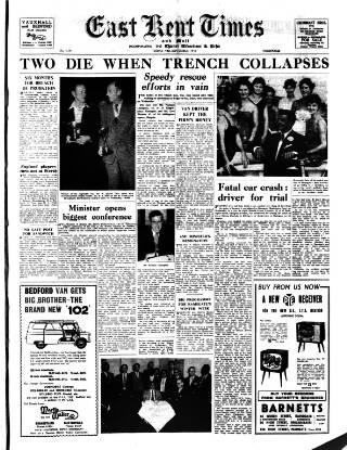 cover page of East Kent Times and Mail published on September 18, 1959