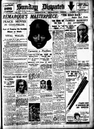 cover page of Weekly Dispatch (London) published on November 30, 1930