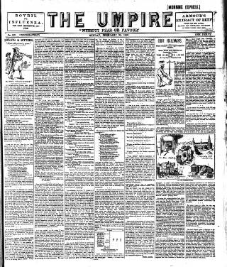 cover page of Empire News & The Umpire published on February 28, 1892