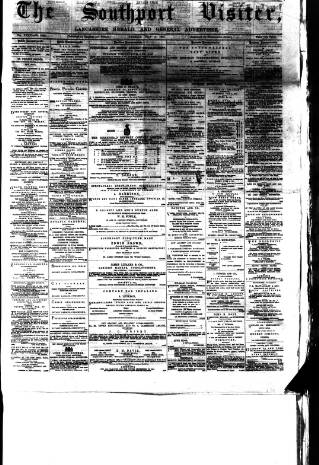 cover page of Southport Visiter published on July 6, 1875
