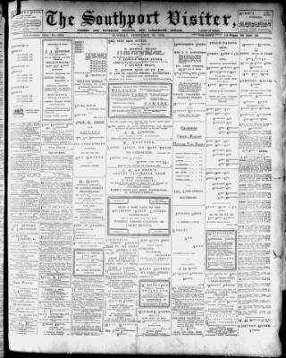 cover page of Southport Visiter published on February 28, 1905