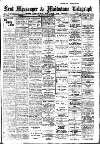 cover page of Kent Messenger published on November 9, 1912